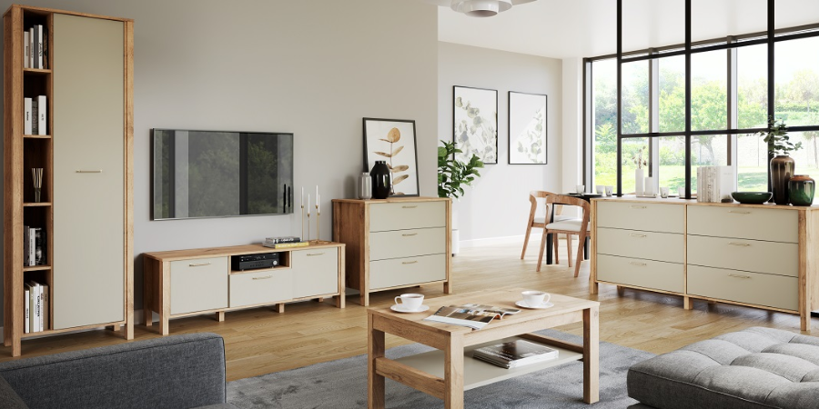 Meble salonowe, które powiększają przestrzeń